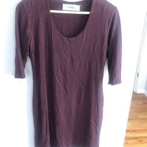 Form fitting long sleeve dress